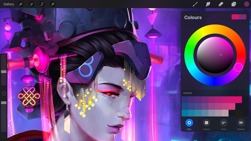 Procreate es una aplicación bastante interesante para el iPad.Captura: Procreate